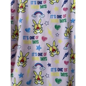 Vtg Y2K It's Happy Bunny Scrub Top M Rainbow One Of Those Days Nurse Medical Dr
